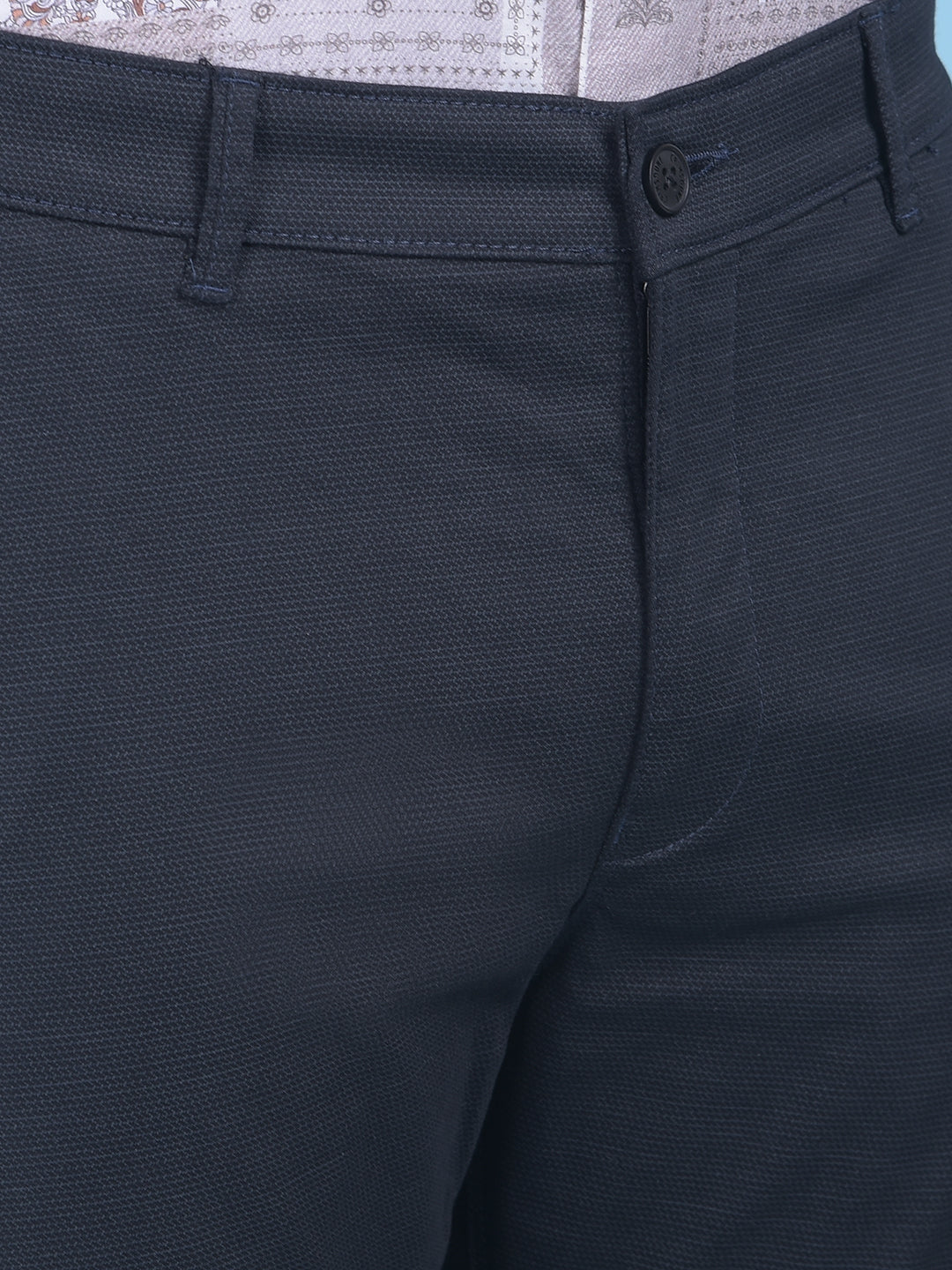 Black Stretchable Trousers-Men Trousers-Crimsoune Club