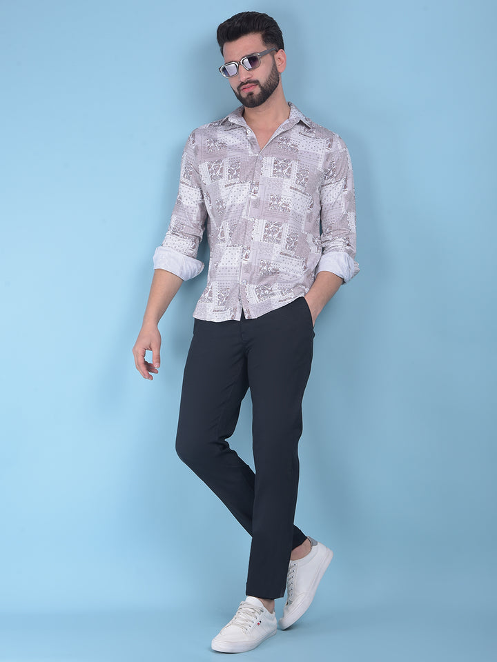 Black Stretchable Trousers-Men Trousers-Crimsoune Club