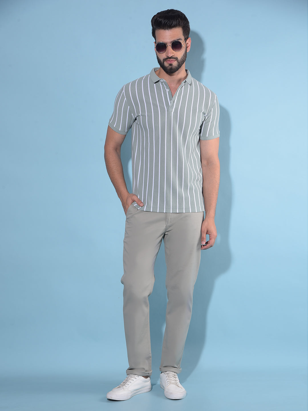 Grey Cotton Trousers-Men Trousers-Crimsoune Club