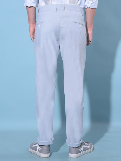 Grey Cotton Trousers-Men Trousers-Crimsoune Club