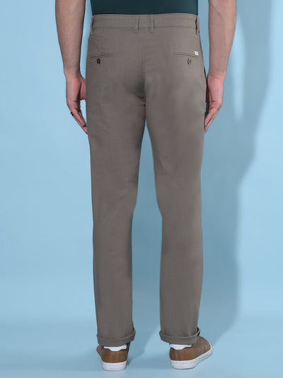 Olive Cotton Trousers-Men Trousers-Crimsoune Club