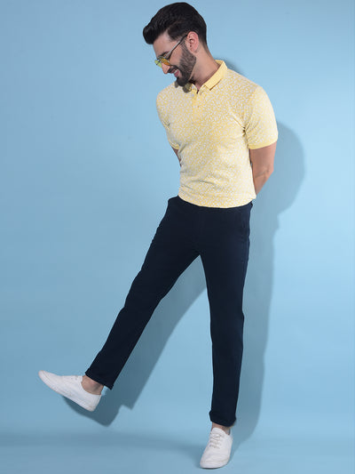 Blue Cotton Trousers-Men Trousers-Crimsoune Club