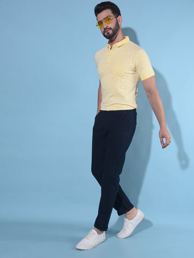 Blue Cotton Trousers-Men Trousers-Crimsoune Club