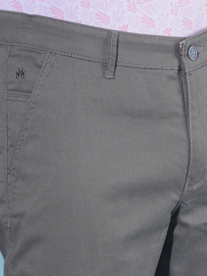 Grey Stretchable Trousers-Men Trousers-Crimsoune Club