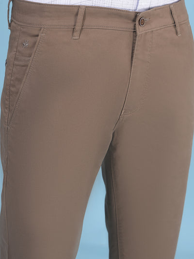 Olive Cotton Trousers-Men Trousers-Crimsoune Club