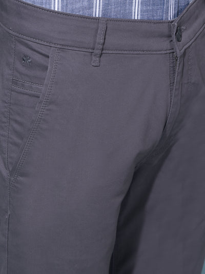 Grey Stretchable Trousers-Men Trousers-Crimsoune Club