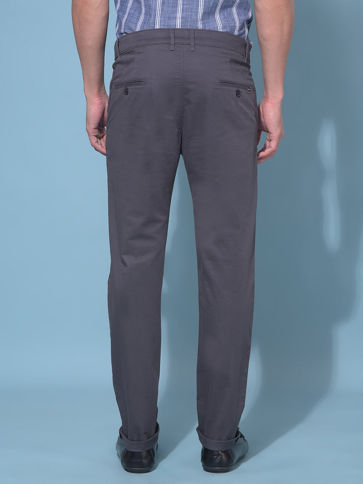 Grey Stretchable Trousers-Men Trousers-Crimsoune Club