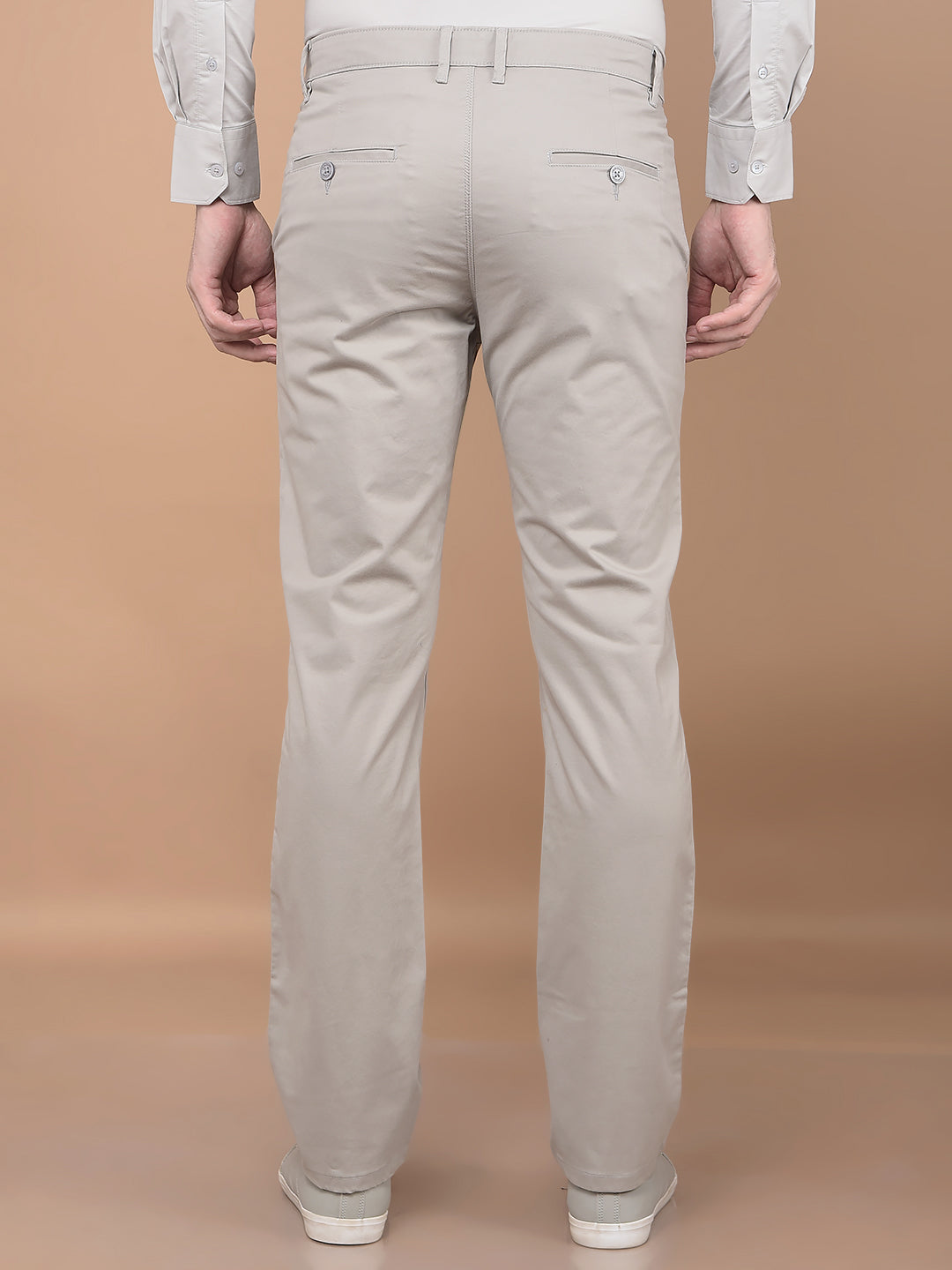 Grey Straight Trousers-Men Trousers-Crimsoune Club