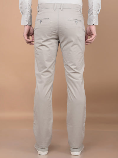 Grey Straight Trousers-Men Trousers-Crimsoune Club