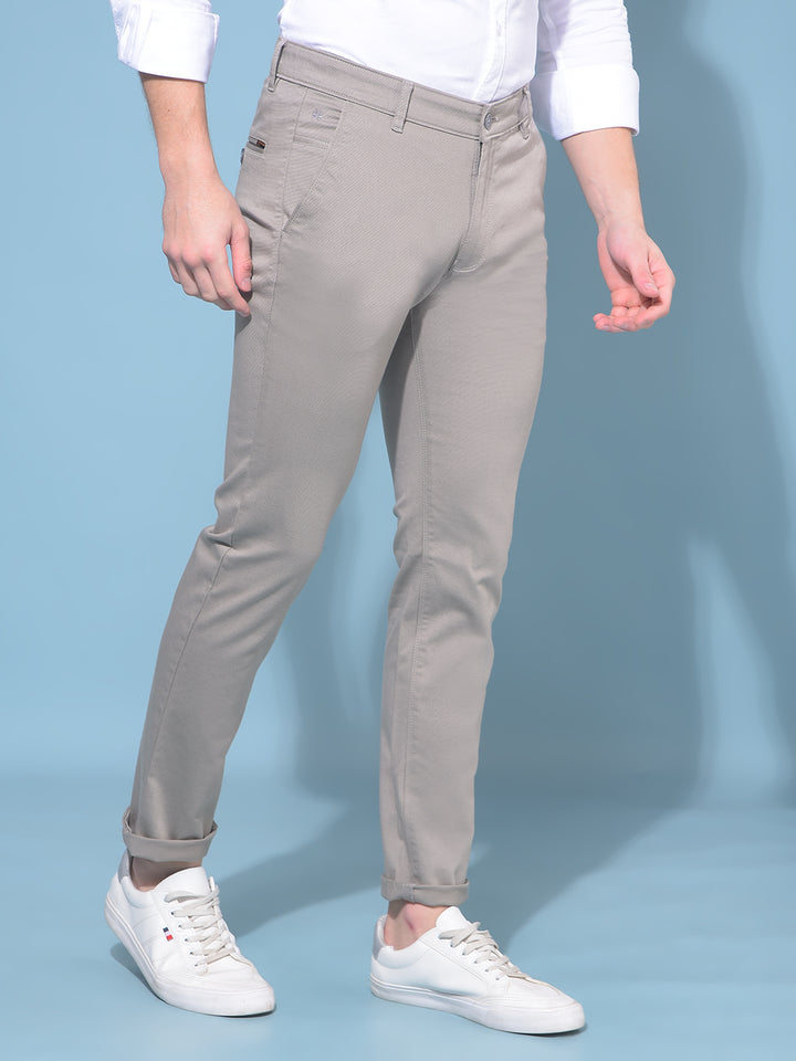 Grey Stretchable Trousers-Men Trousers-Crimsoune Club