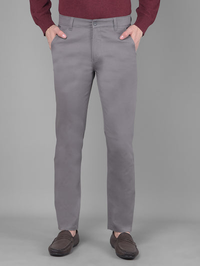 Grey Trousers-Men Trousers-Crimsoune Club