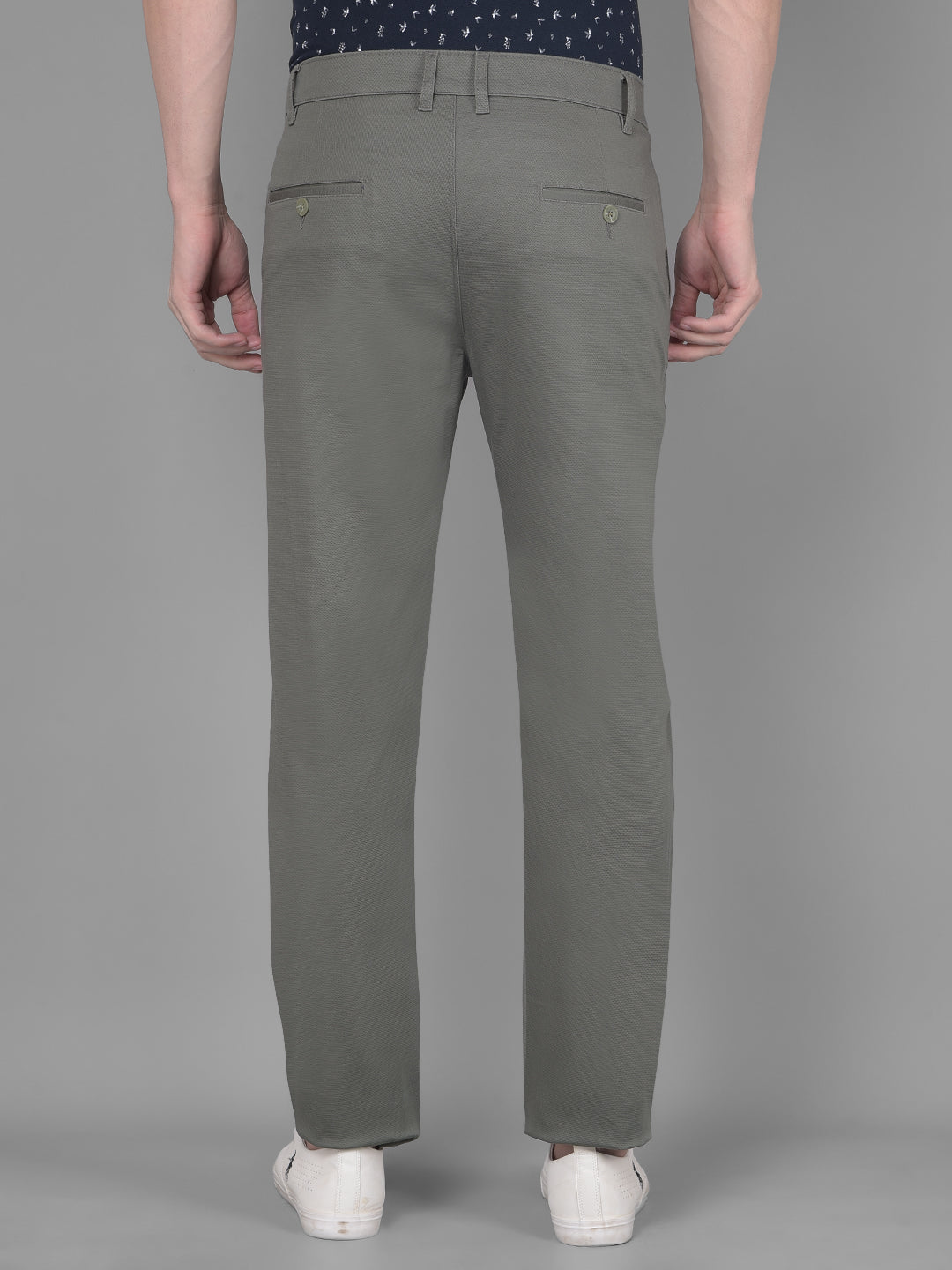 Olive Trousers-Men Trousers-Crimsoune Club