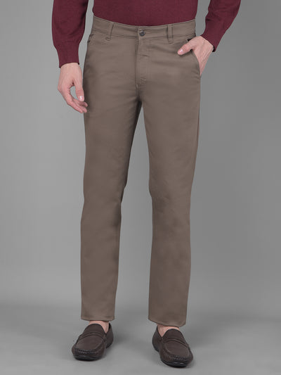 Brown Trousers-Men Trousers-Crimsoune Club