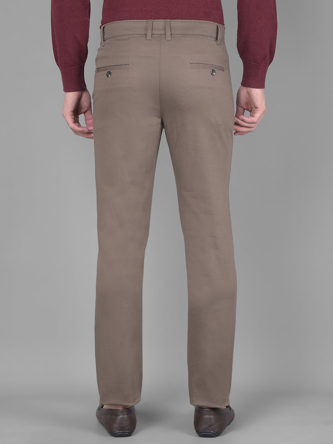 Brown Trousers-Men Trousers-Crimsoune Club