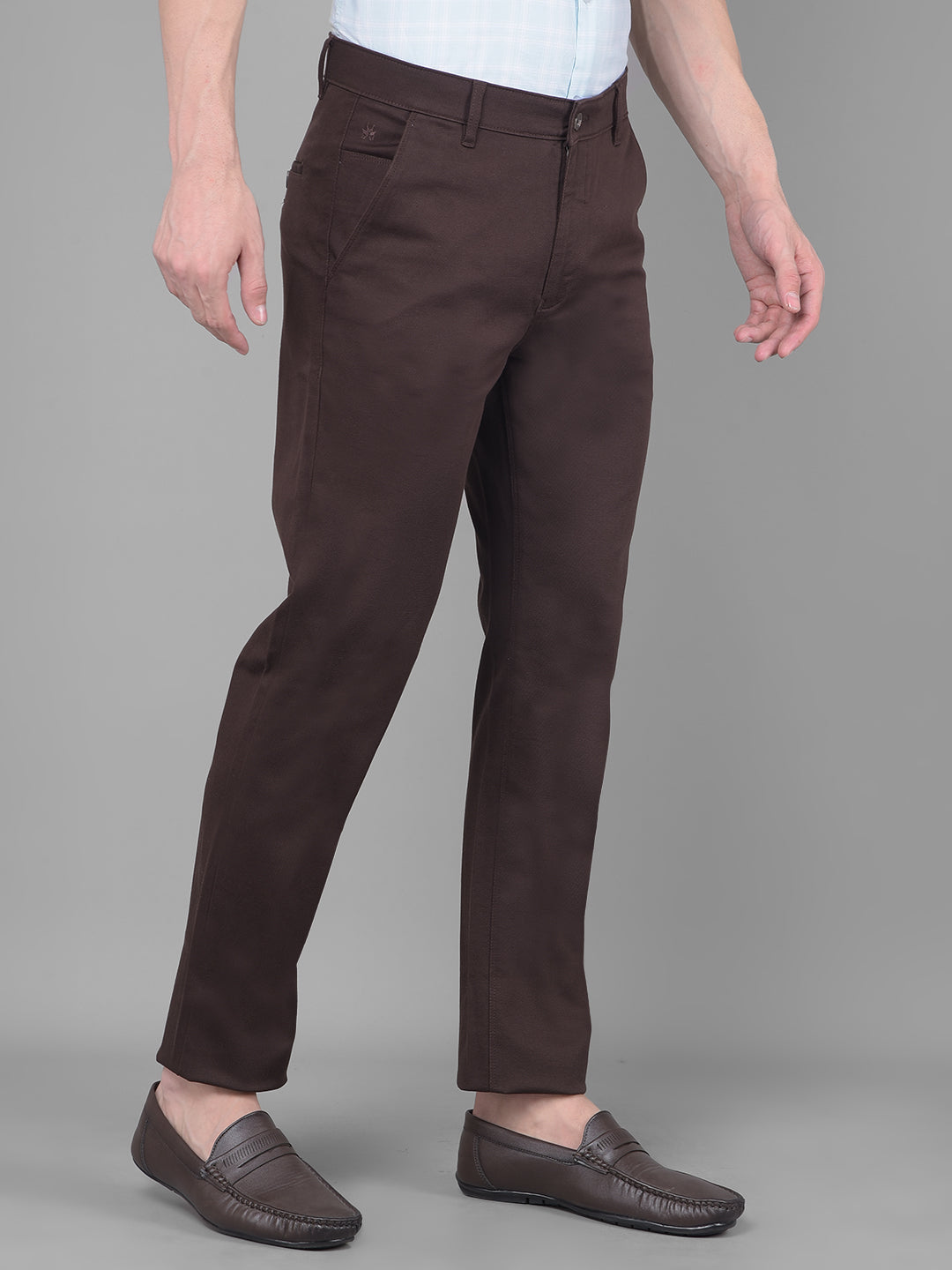 Brown Trousers-Men Trousers-Crimsoune Club