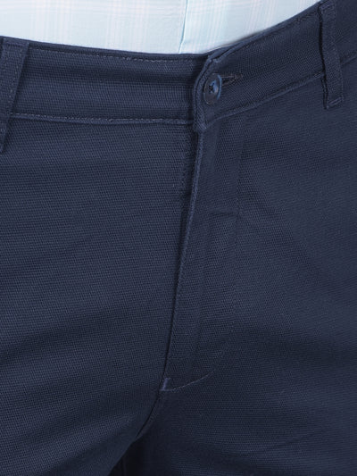 Navy Blue Trousers-Men Trousers-Crimsoune Club