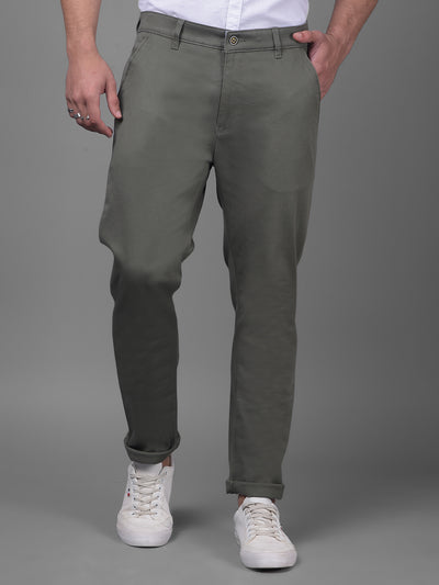 Olive Trousers-Men Trousers-Crimsoune Club