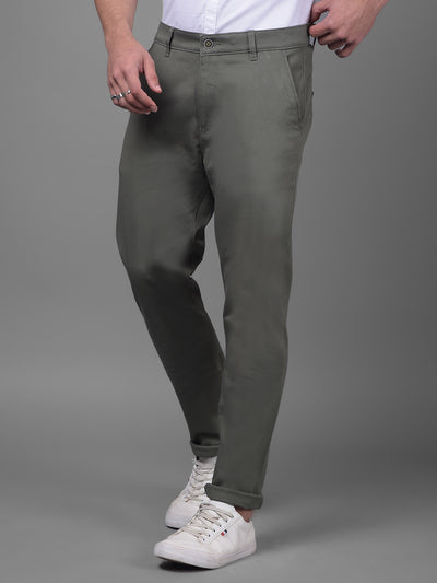 Olive Trousers-Men Trousers-Crimsoune Club