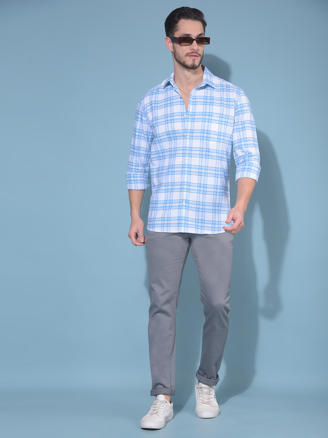 Grey Stretchable Trousers-Men Trousers-Crimsoune Club