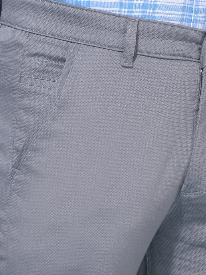 Grey Stretchable Trousers-Men Trousers-Crimsoune Club