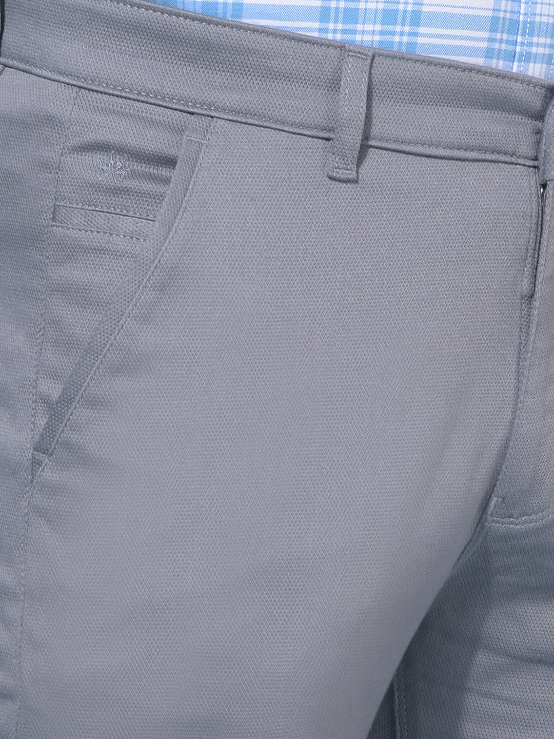 Grey Stretchable Trousers-Men Trousers-Crimsoune Club