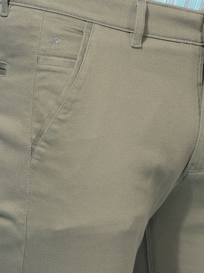 Olive Stretchable Trousers-Men Trousers-Crimsoune Club