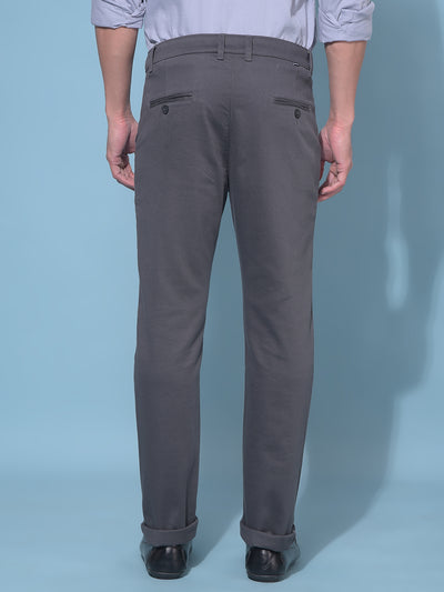 Grey Stretchable Trousers-Men Trousers-Crimsoune Club