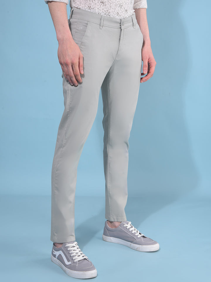 Green Cotton Trousers-Men Trousers-Crimsoune Club