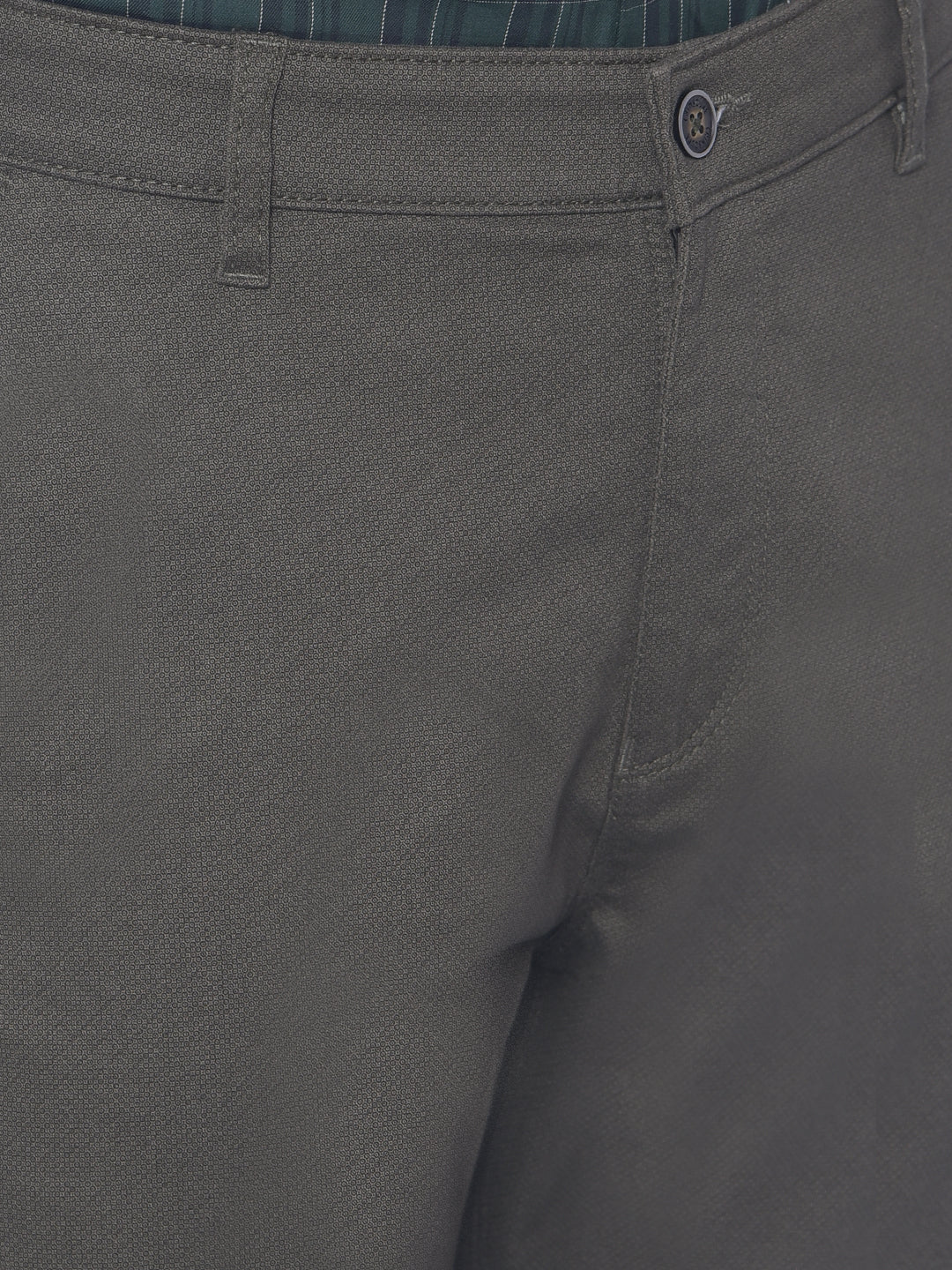 Olive Printed Trousers-Men Trousers-Crimsoune Club