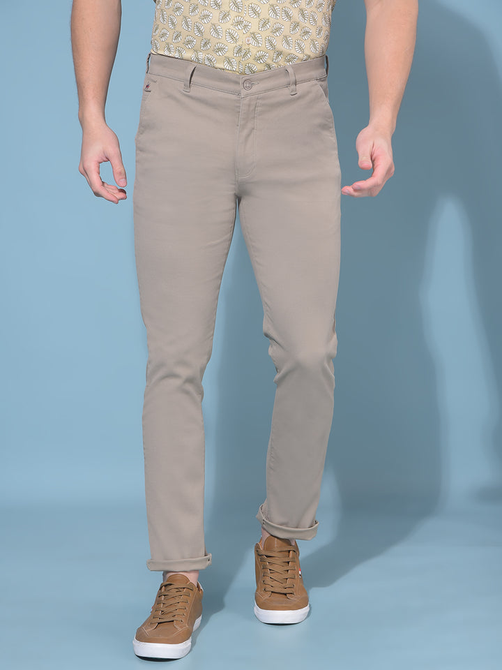 Grey Stretchable Trousers-Men Trousers-Crimsoune Club