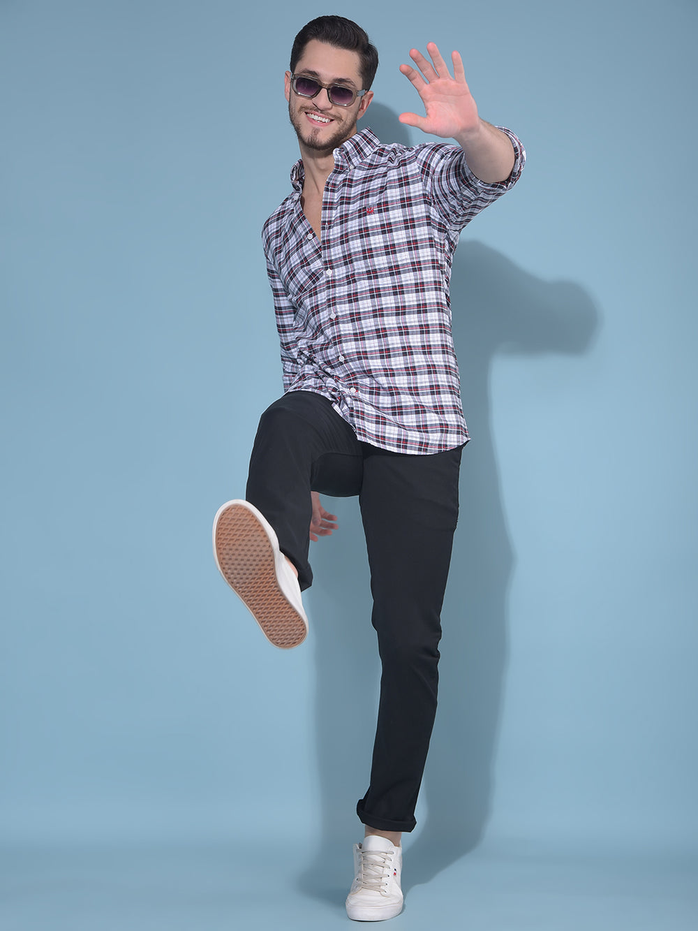 Black Stretchable Trousers-Men Trousers-Crimsoune Club