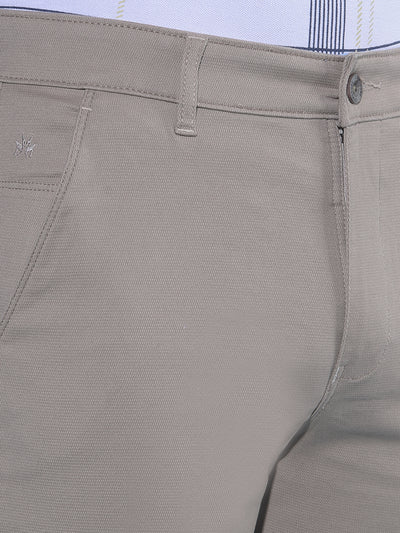 Brown Straight Cotton Trousers-Men Trousers-Crimsoune Club