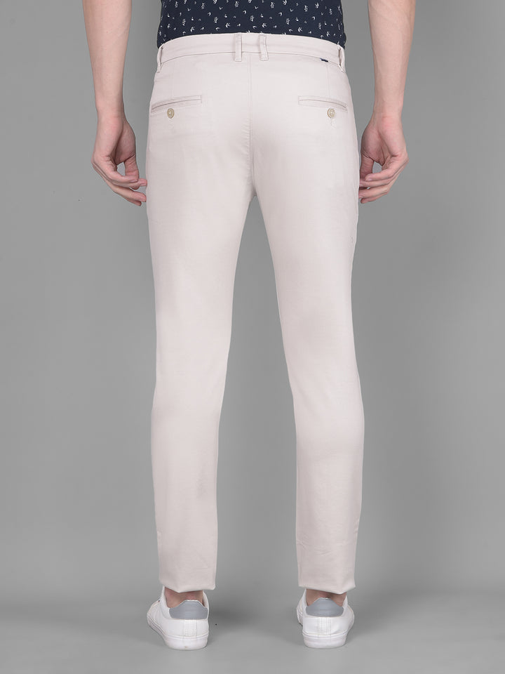 Beige Trousers-Men Trousers-Crimsoune Club