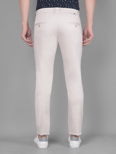 Beige Trousers-Men Trousers-Crimsoune Club