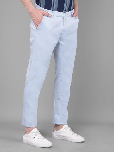 Light Blue Trousers-Men Trousers-Crimsoune Club