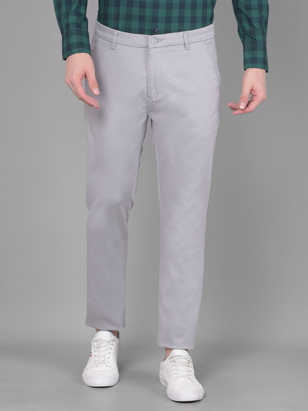 Grey Trousers-Men Trousers-Crimsoune Club