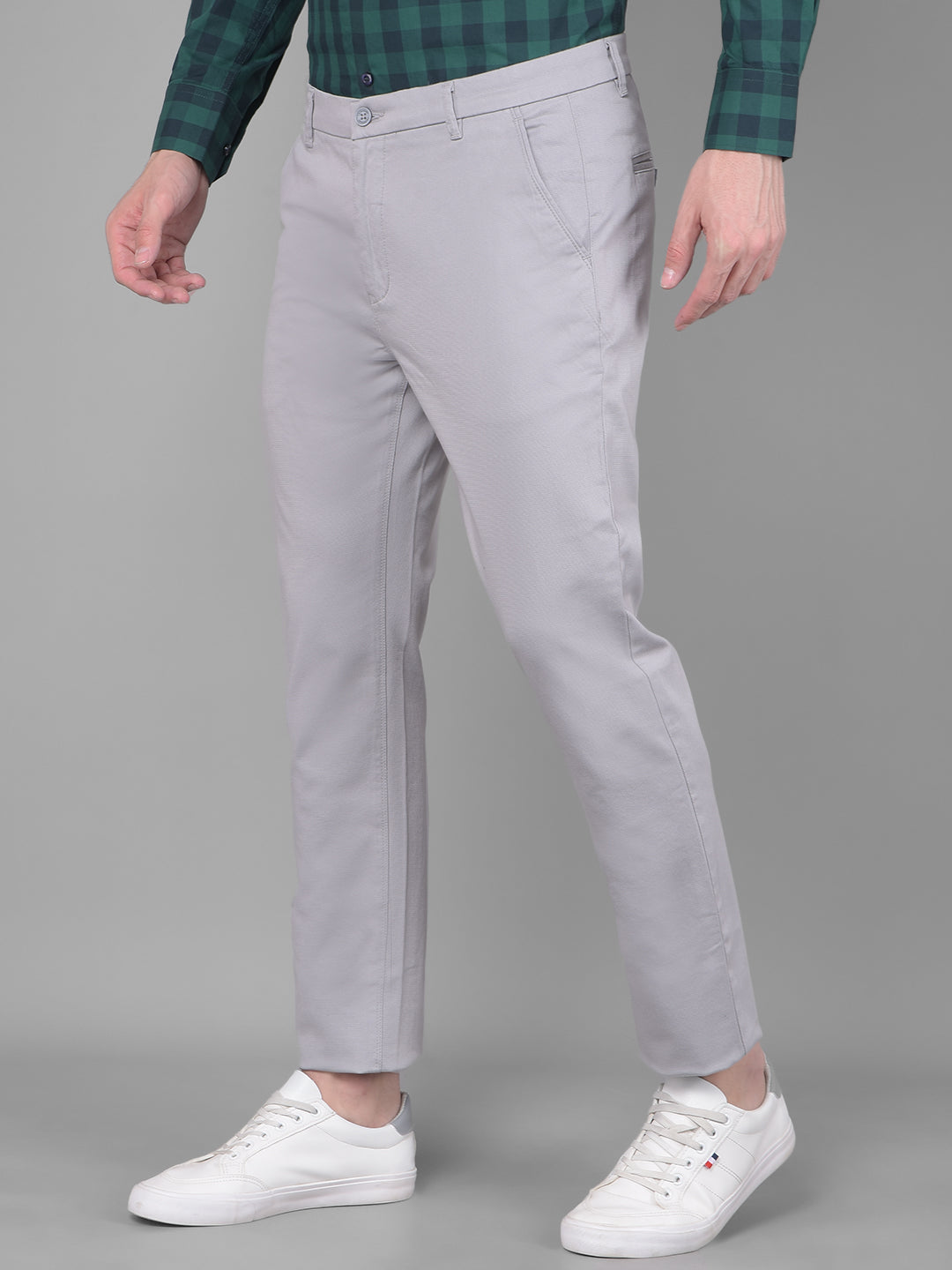 Grey Trousers-Men Trousers-Crimsoune Club