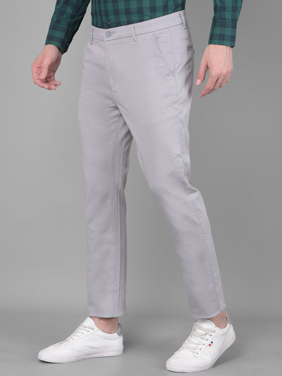 Grey Trousers-Men Trousers-Crimsoune Club