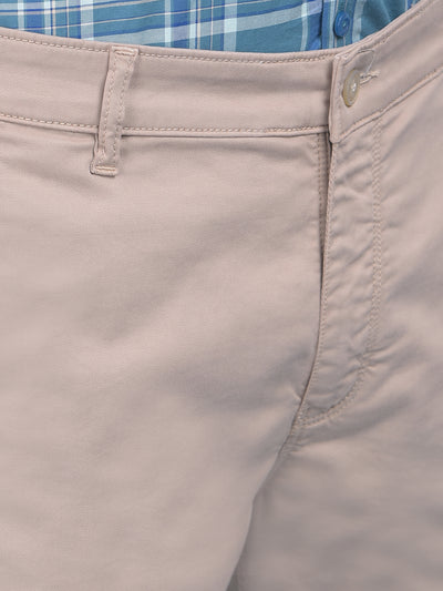 Khaki Stretchable Trousers-Men Trousers-Crimsoune Club