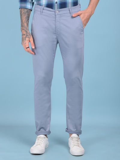 Blue Stretchable Trousers-Men Trousers-Crimsoune Club