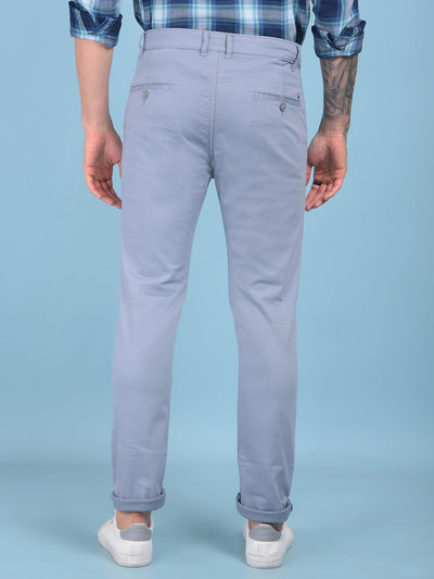 Blue Stretchable Trousers-Men Trousers-Crimsoune Club