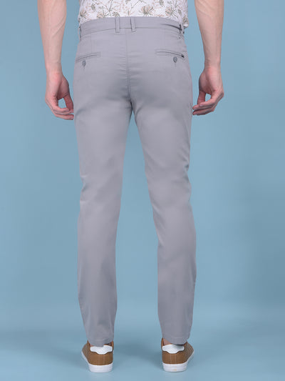 Grey Stretchable Trousers-Men Trousers-Crimsoune Club