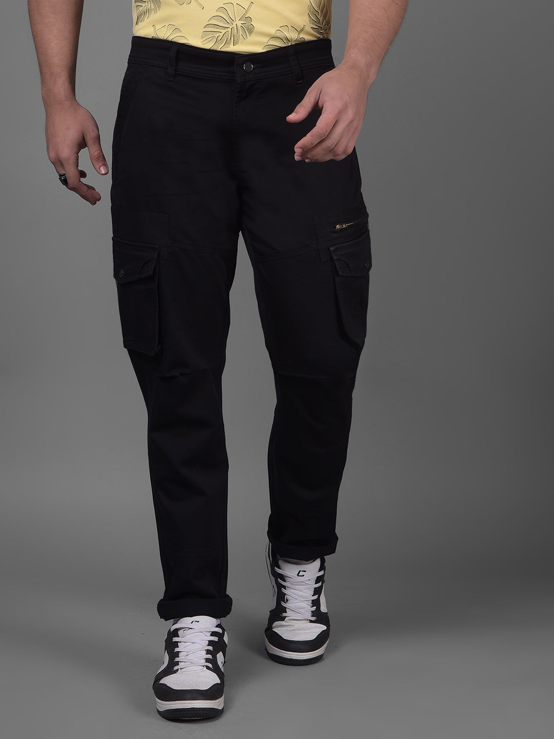 Black Trousers-Men Trousers-Crimsoune Club