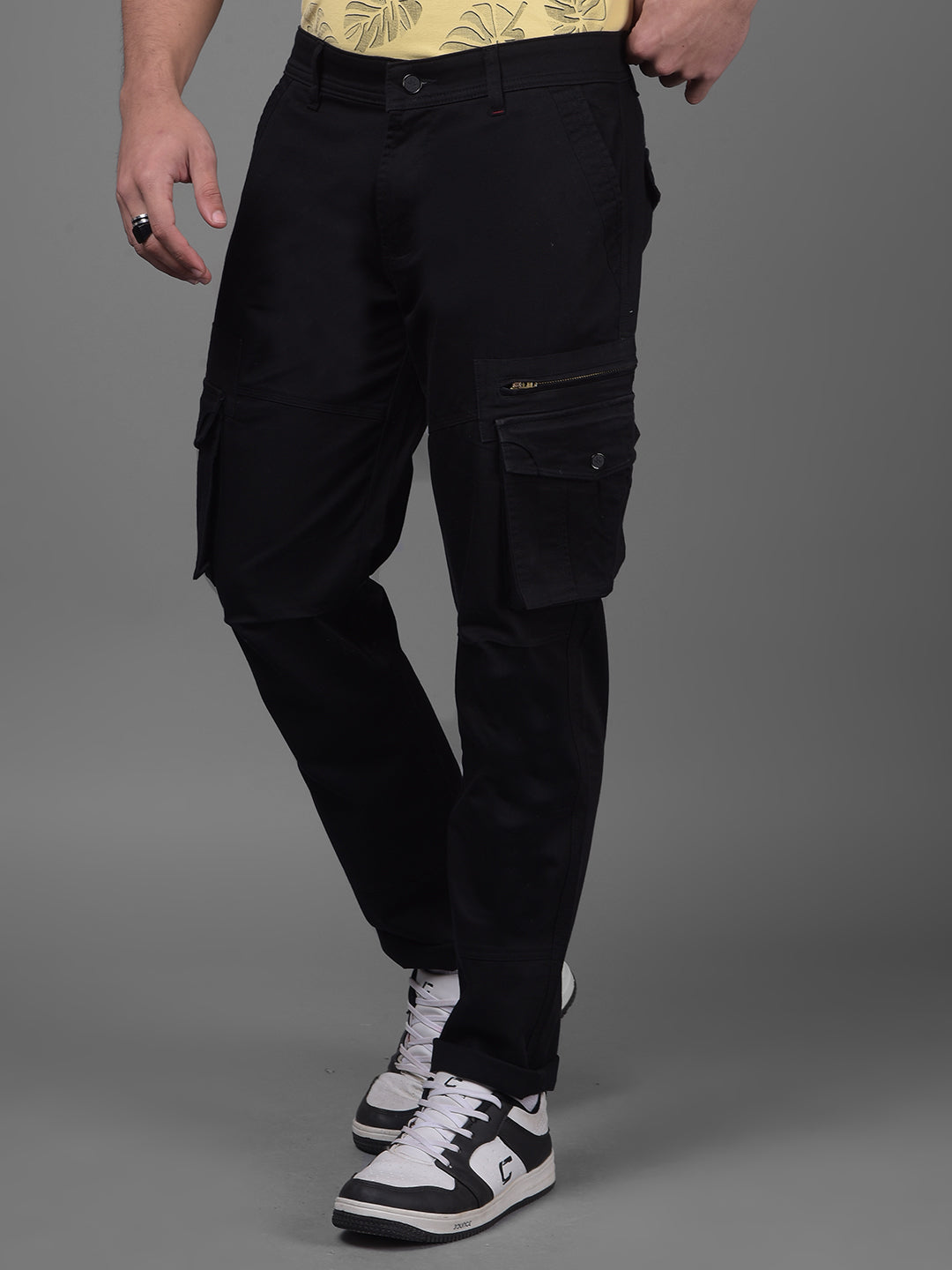 Black Trousers-Men Trousers-Crimsoune Club