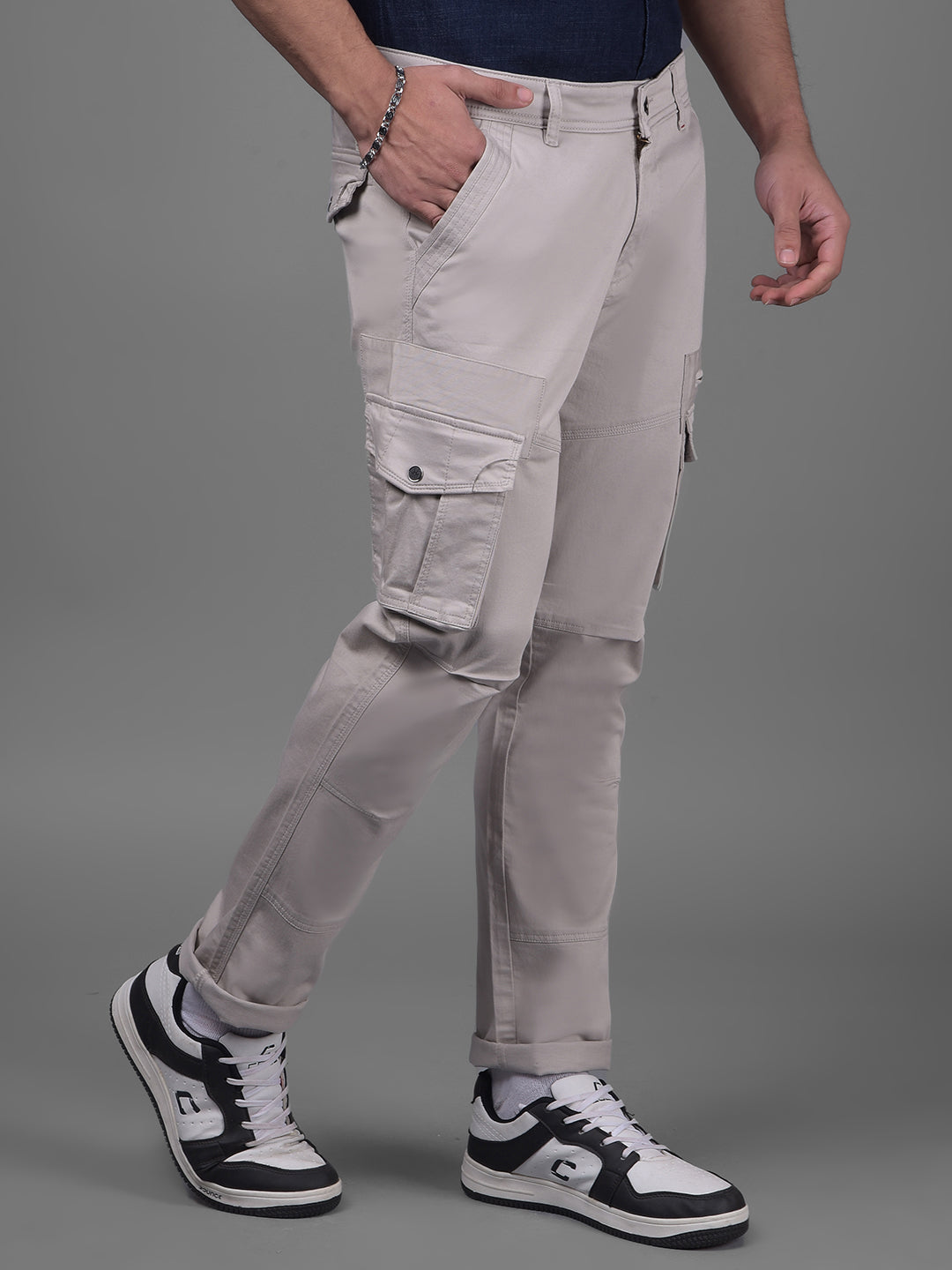 Grey Trousers-Men Trousers-Crimsoune Club