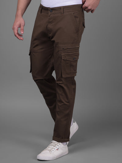 Brown Trousers-Men Trousers-Crimsoune Club