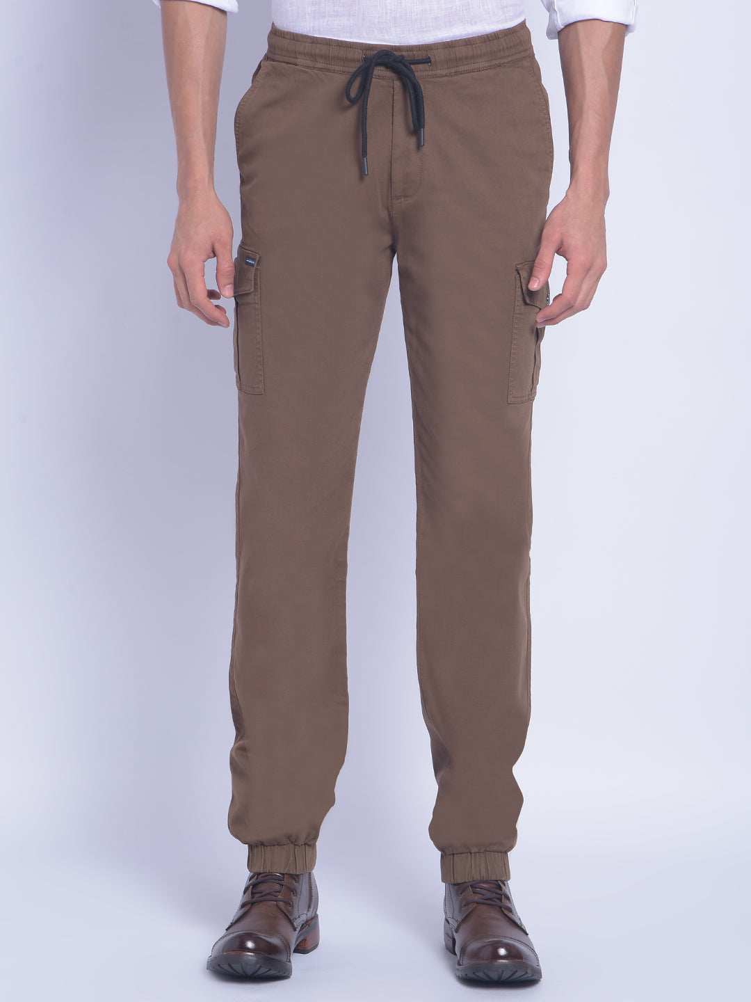 Brown Trousers-Men Trousers-Crimsoune Club