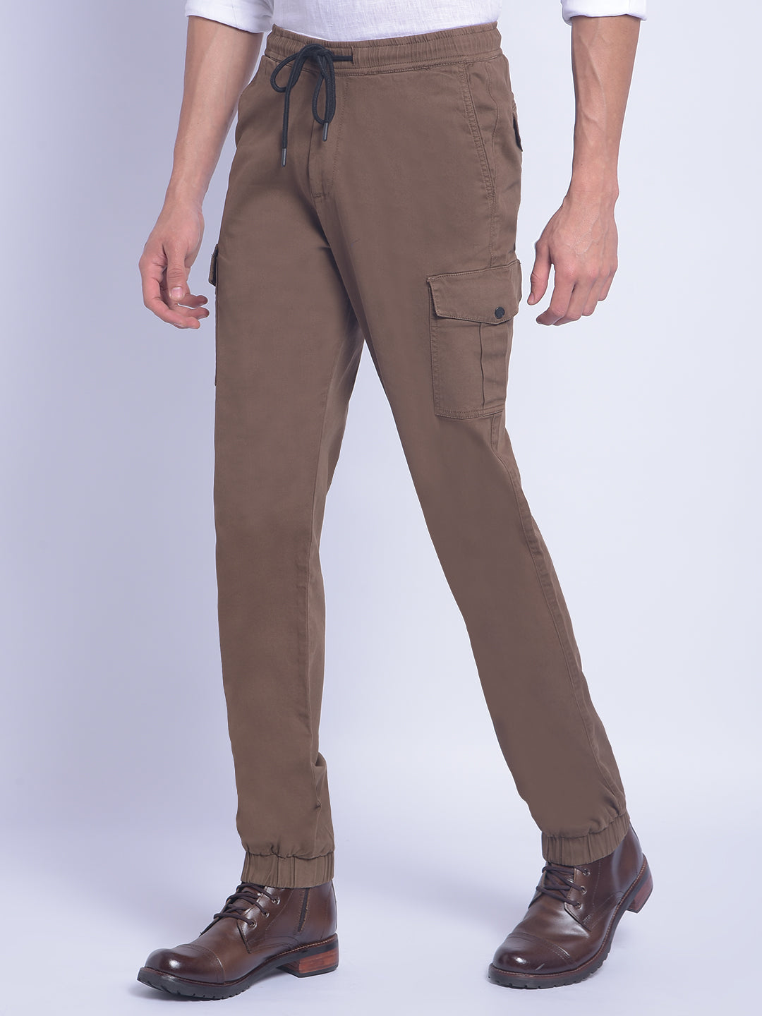 Brown Trousers-Men Trousers-Crimsoune Club