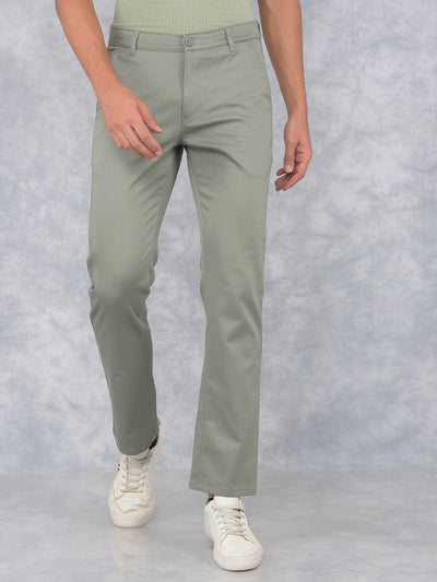 Grey Straight Trousers-Men Trousers-Crimsoune Club