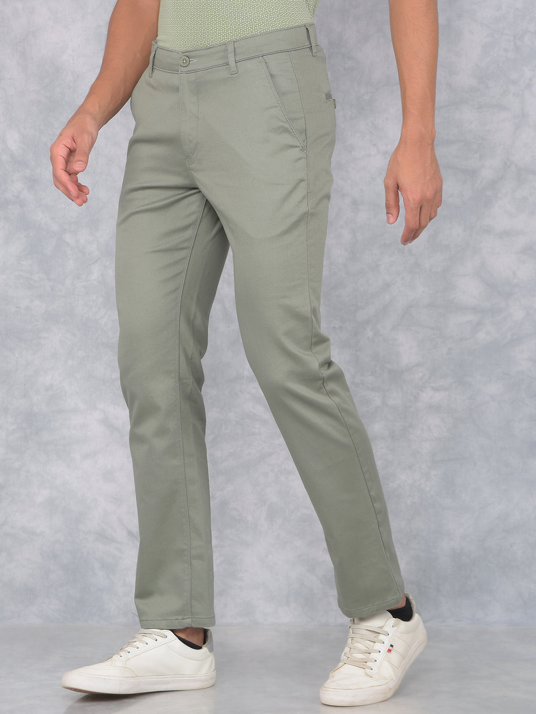 Grey Straight Trousers-Men Trousers-Crimsoune Club